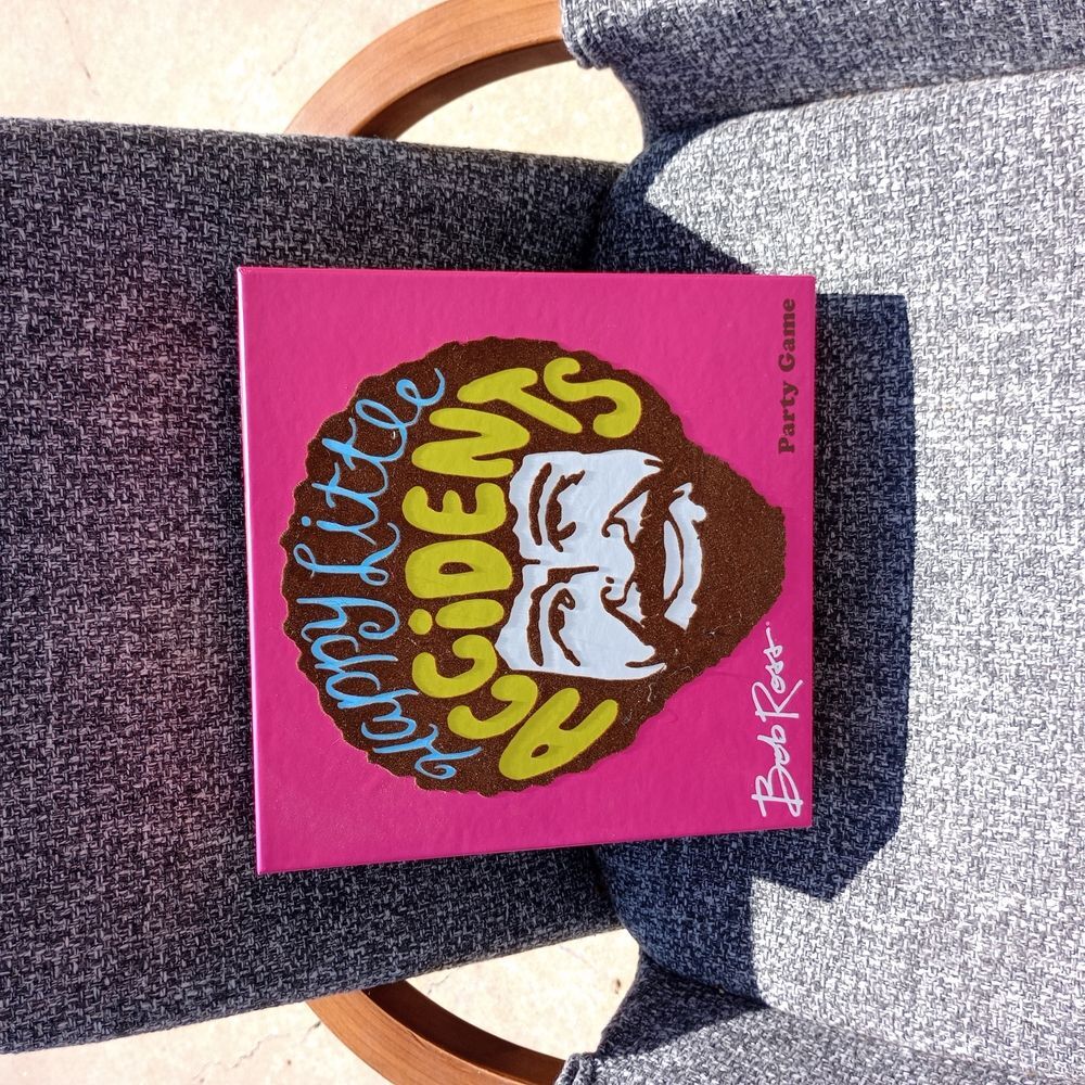 🎨Happy Little Accidents Bob Ross Party Game – Family & Adult Drawing Game